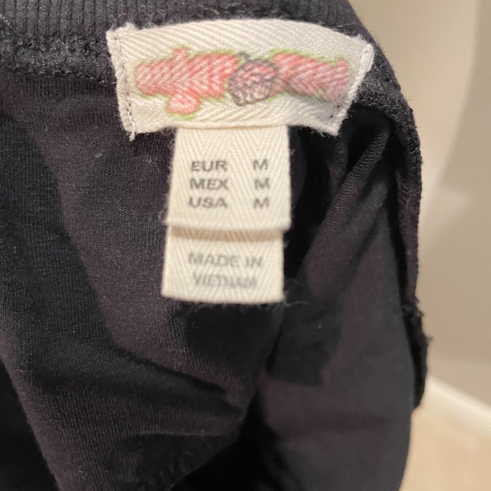 Sugar Tart Womens Glitter Embellished w/ Front Pockets Top sz M - Picture 5 of 5